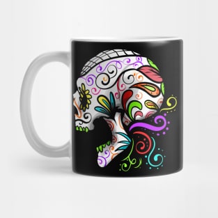 Painted Sugar Skull For Dia De Los Muertos Day Of The Dead Mug